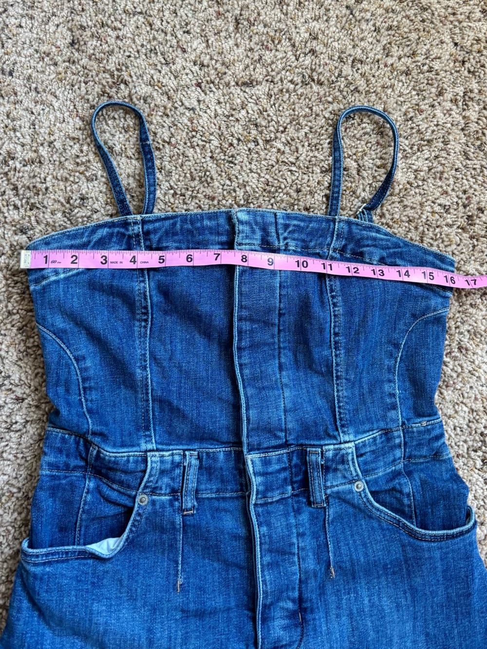 We The Free Dark Blue Denim Romper - Picture 8 of 10